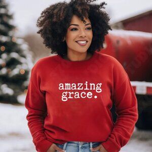 Amazing Grace Sweatshirt (Red Sweatshirt)